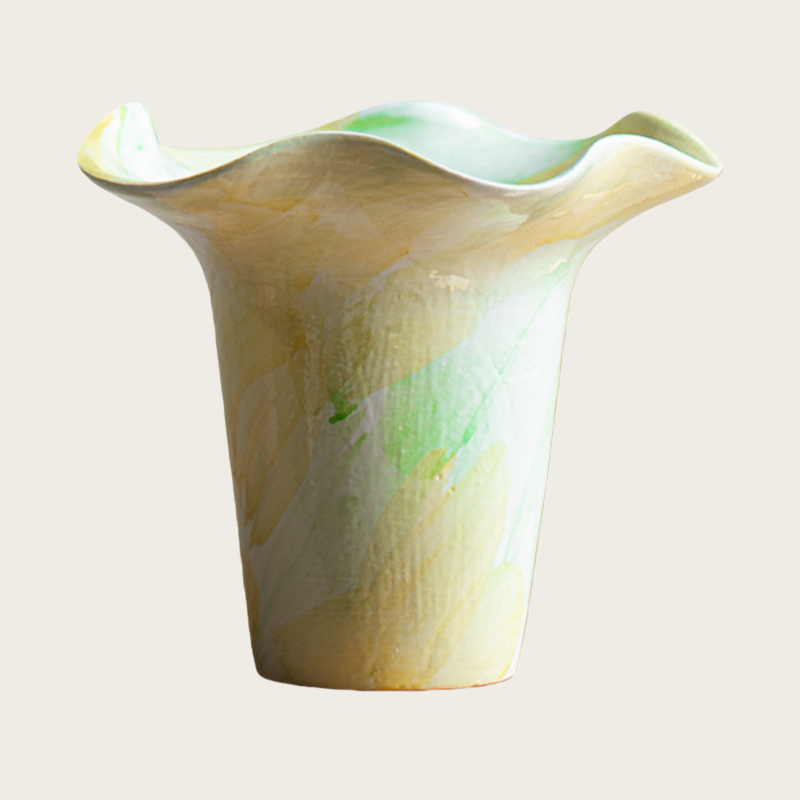 New Chinese Style Ceramic Desktop Planter, Gradient Color