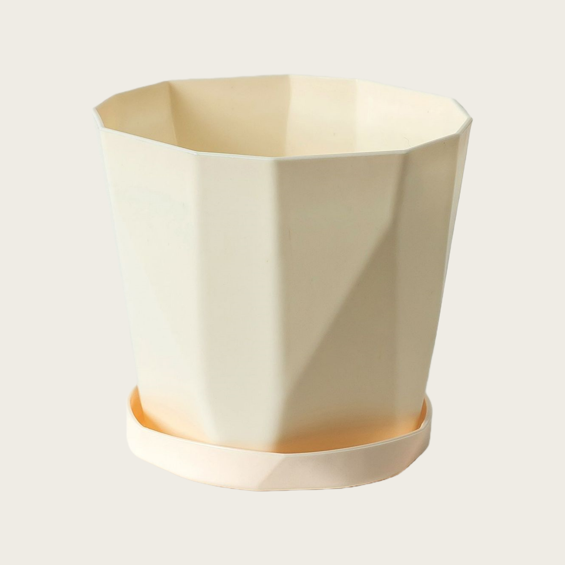 Nordic Minimalist Plastic Planter, Large Desktop & Floor Pot