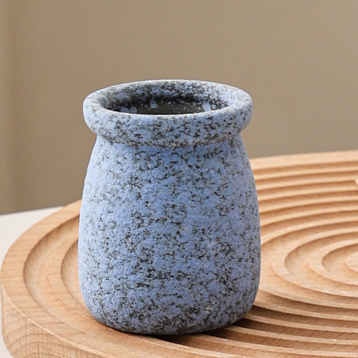 Cartoon Style Mini Coarse Ceramic Succulent Planter, Gradient Color