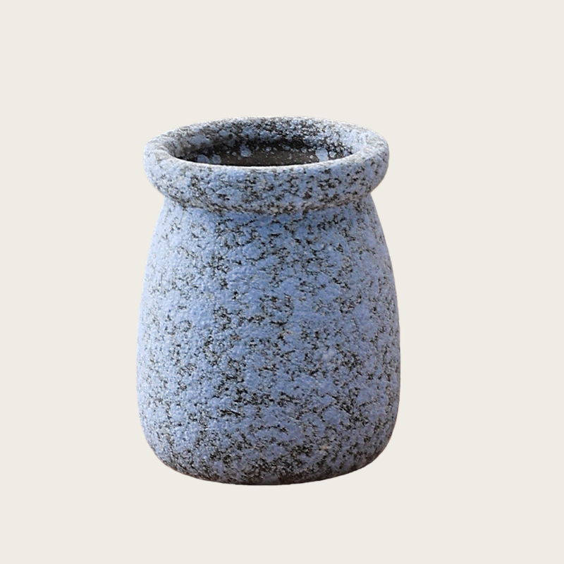 Cartoon Style Mini Coarse Ceramic Succulent Planter, Gradient Color