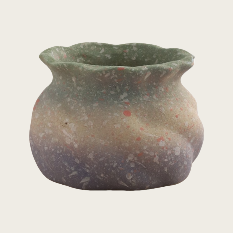Cartoon Style Coarse Ceramic Succulent Planter, Gradient Color